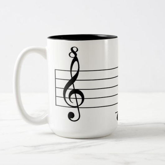 Piano koffie mok (Links)