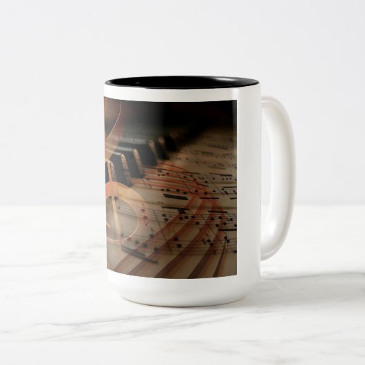 Piano koffie mok (Voorkant rechts)