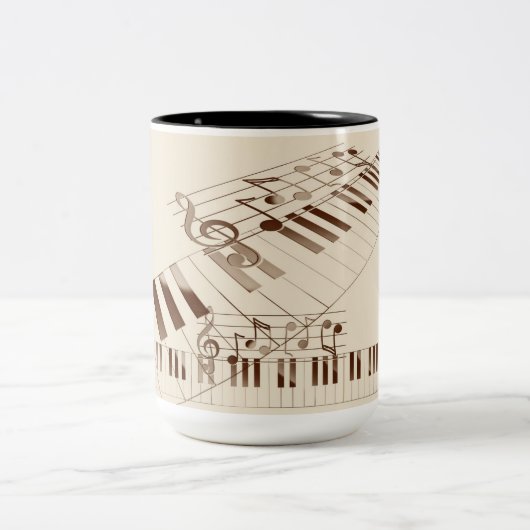 Piano koffie mok (Center)