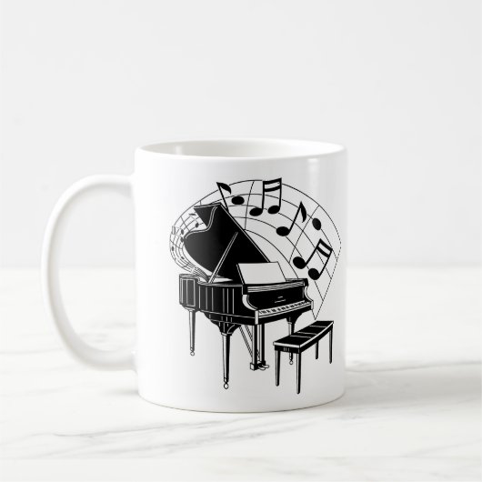 Piano Koffiemok (Links)