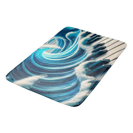 Piano Kunstwerk Badmat (Gekanteld)