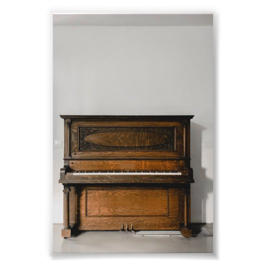 Piano-kunstwerk Foto Afdruk (Voorkant)