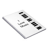 "Piano"-laptop Notitieboek (Rechterzijde)