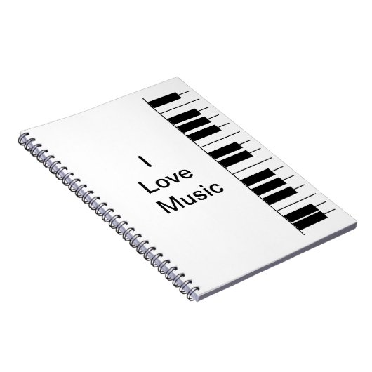"Piano"-laptop Notitieboek (Rechterzijde)
