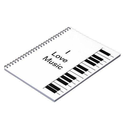 "Piano"-laptop Notitieboek (Linkerzijde)