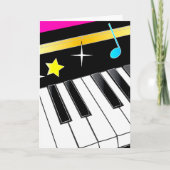 Piano leraar Dank u Bedankkaart (Voorkant)