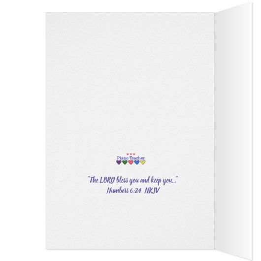 Piano-leraar GH Hartelijk dank (Binnen (Links))