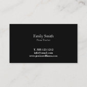 Piano-leraar Visitekaartje (Achterkant)