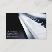 Piano-leraar Visitekaartje (Achterkant)
