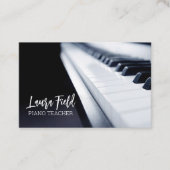 Piano-leraar Visitekaartje (Voorkant)