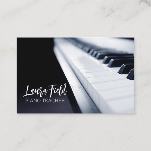 Piano-leraar Visitekaartje (Voorkant)
