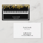 Piano-leraar Visitekaartje (Voorkant / Achterkant)