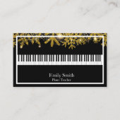 Piano-leraar Visitekaartje (Voorkant)