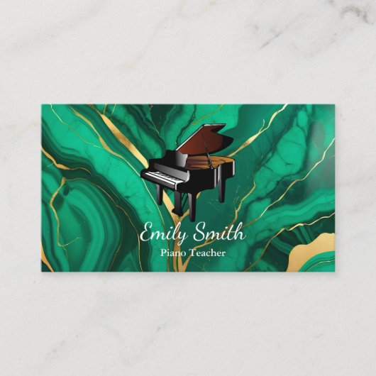 Piano-leraar Visitekaartje (Voorkant)