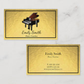 Piano-leraar Visitekaartje (Voorkant / Achterkant)
