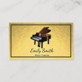 Piano-leraar Visitekaartje (Voorkant)