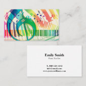 Piano-leraar Visitekaartje (Voorkant / Achterkant)