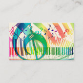 Piano-leraar Visitekaartje (Voorkant)