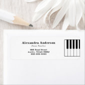 Piano Leraren Retouradres Label (Insitu)