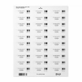 Piano Leraren Retouradres Label (Full Sheet)