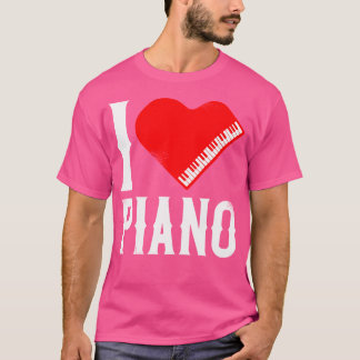 Piano Lerares Pianist Hart Ik Hou Van Piano T-shirt