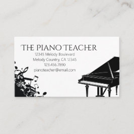 Piano Lerares Pianist Muzikant Visitekaartje