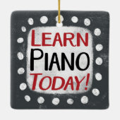 Piano leren vandaag Ornament (Achterkant)