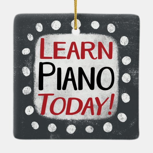 Piano leren vandaag Ornament (Achterkant)