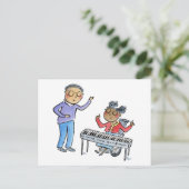 Piano Lesson Briefkaart (Staand voorkant)