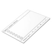 Piano Lesson Note Pad Notitieblok (Schuin)