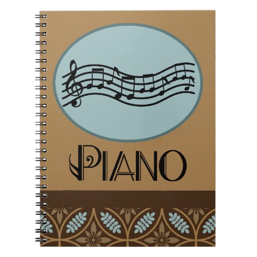 Piano Lesson Practice Journal Notitieboek (Voorkant)