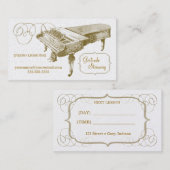 Piano Lesson Visitekaartje (Voorkant / Achterkant)