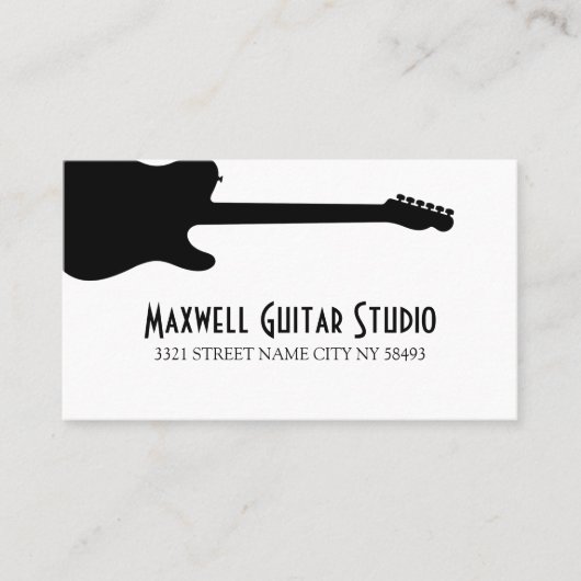 Piano Lessons Instructor Music Studio Business Ca Visitekaartje (Voorkant)