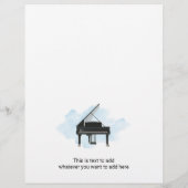 Piano Lessons Music Flyer (Achterkant)