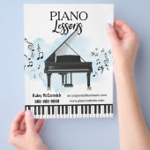 Piano Lessons Music Flyer (Hand)