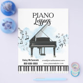 Piano Lessons Music Flyer (Enkel)