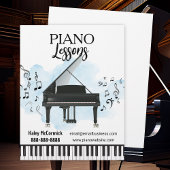 Piano Lessons Music Flyer
