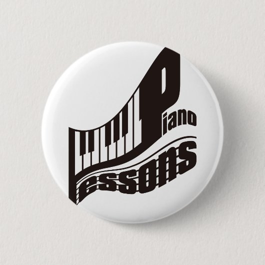 PIANO_LESSONS RONDE BUTTON 5,7 CM (Voorkant)