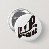 PIANO_LESSONS RONDE BUTTON 5,7 CM (Voorkant /achterkant)