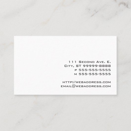 Piano Lessons Textured look Visitekaartje (Achterkant)