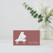 Piano Lessons Visitekaartje (Staand voorkant)