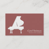 Piano Lessons Visitekaartje (Voorkant)