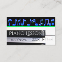 Piano Lessons Visitekaartjes