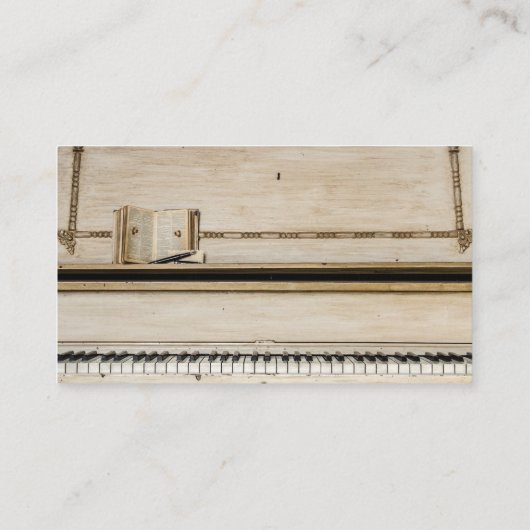 Piano Lessons Visitekaartjes (Achterkant)
