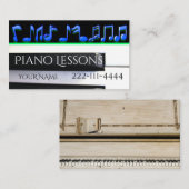 Piano Lessons Visitekaartjes (Voorkant / Achterkant)