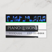 Piano Lessons Visitekaartjes (Voorkant)