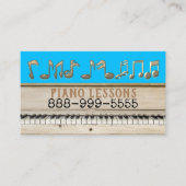 Piano Lessons Visitekaartjes (Voorkant)