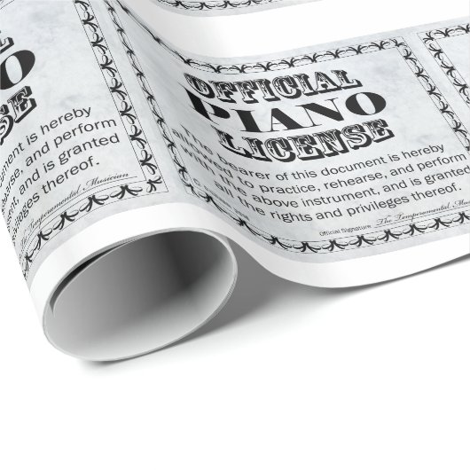 Piano-licentie Cadeaupapier (Rol Hoek)