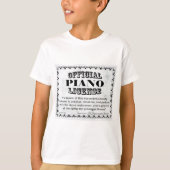 Piano-licentie T-shirt (Voorkant)