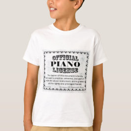 Piano-licentie T-shirt